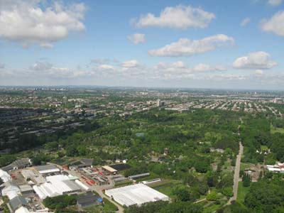 View from Olympic Tower in Montreal