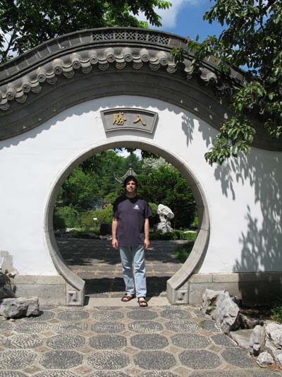 Rick at Botanical Gardens in Montreal