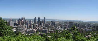 View of Montreal from Mount Royal